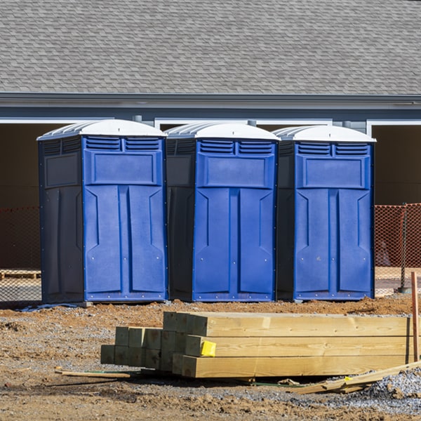 are there any restrictions on what items can be disposed of in the portable toilets in Little Cedar